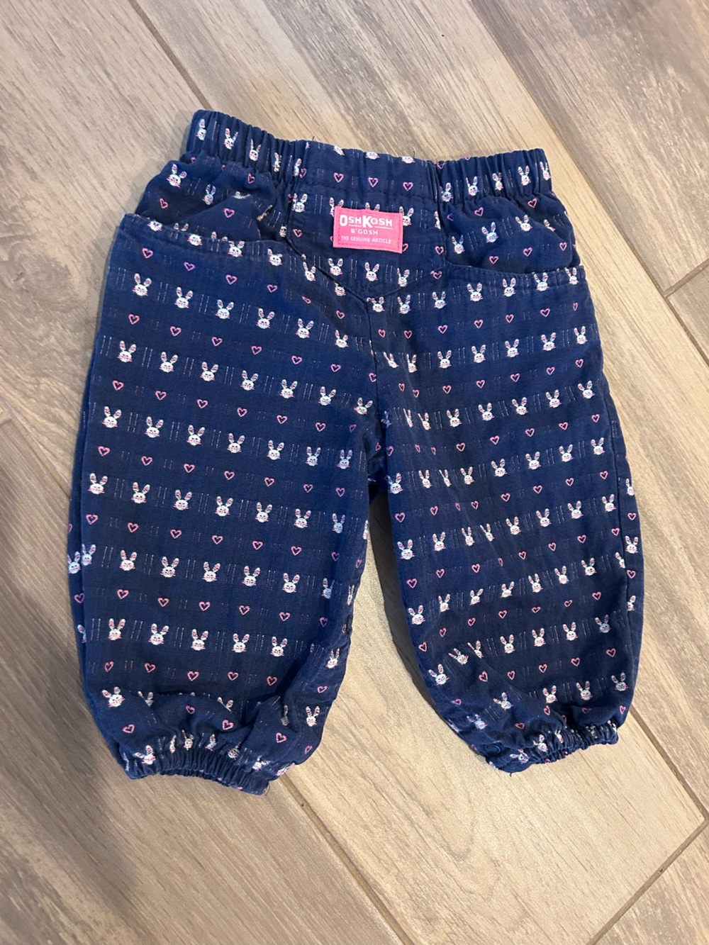 OshKosh B'gosh Navy Bunny and Pink Heart Lounge Pants